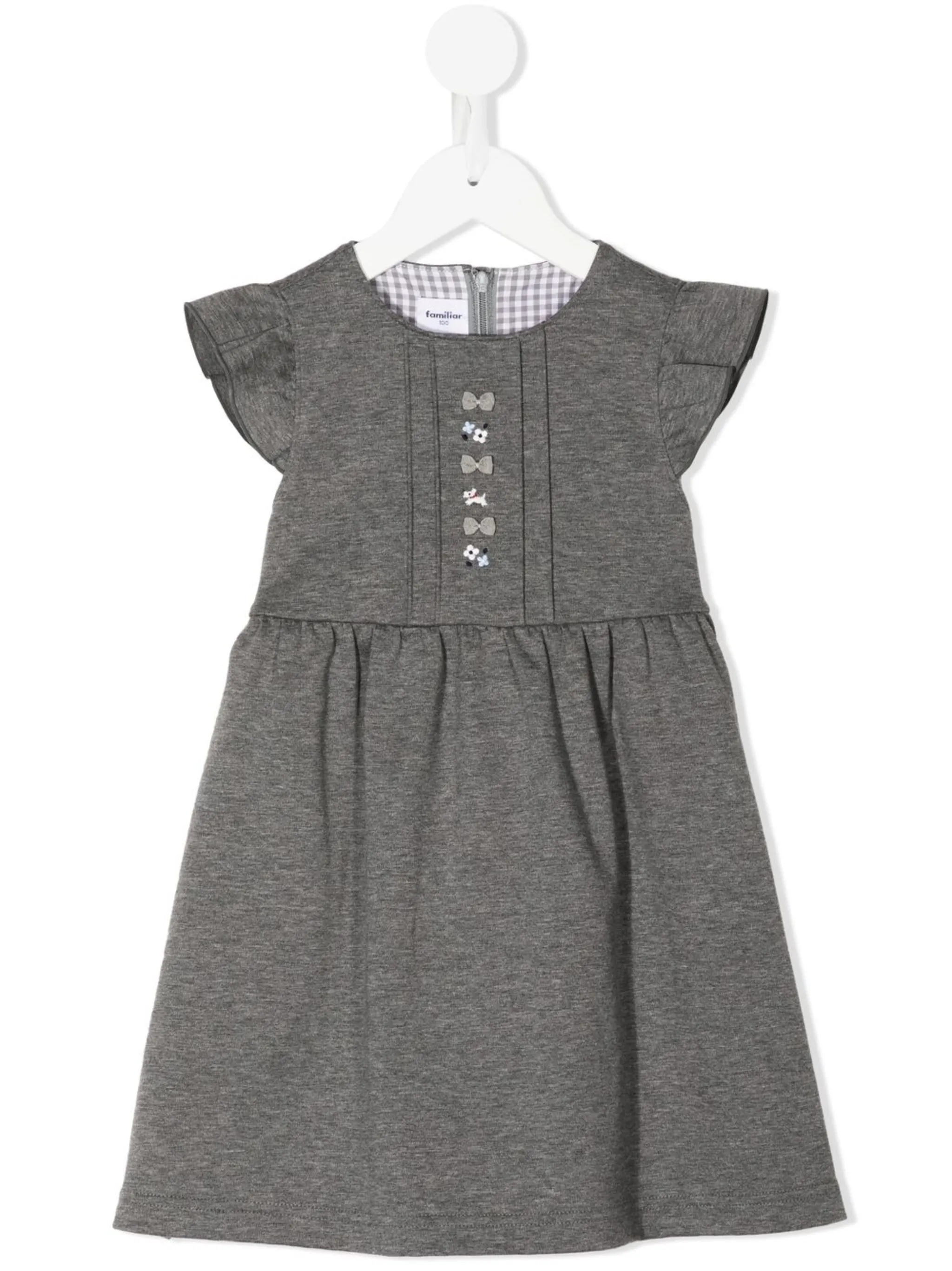 Платье с вышивкой и рукавами кап Familiar, серый
Платье с вышивкой и рукавами кап Familiar, серый