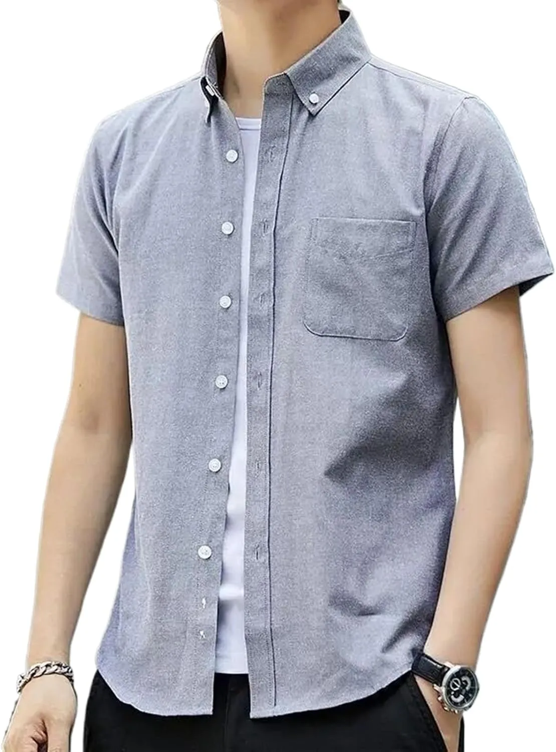 Мужская рубашка Slim Fit с коротким рукавом WHSZEDZB
Мужская рубашка Slim Fit с коротким рукавом WHSZEDZB