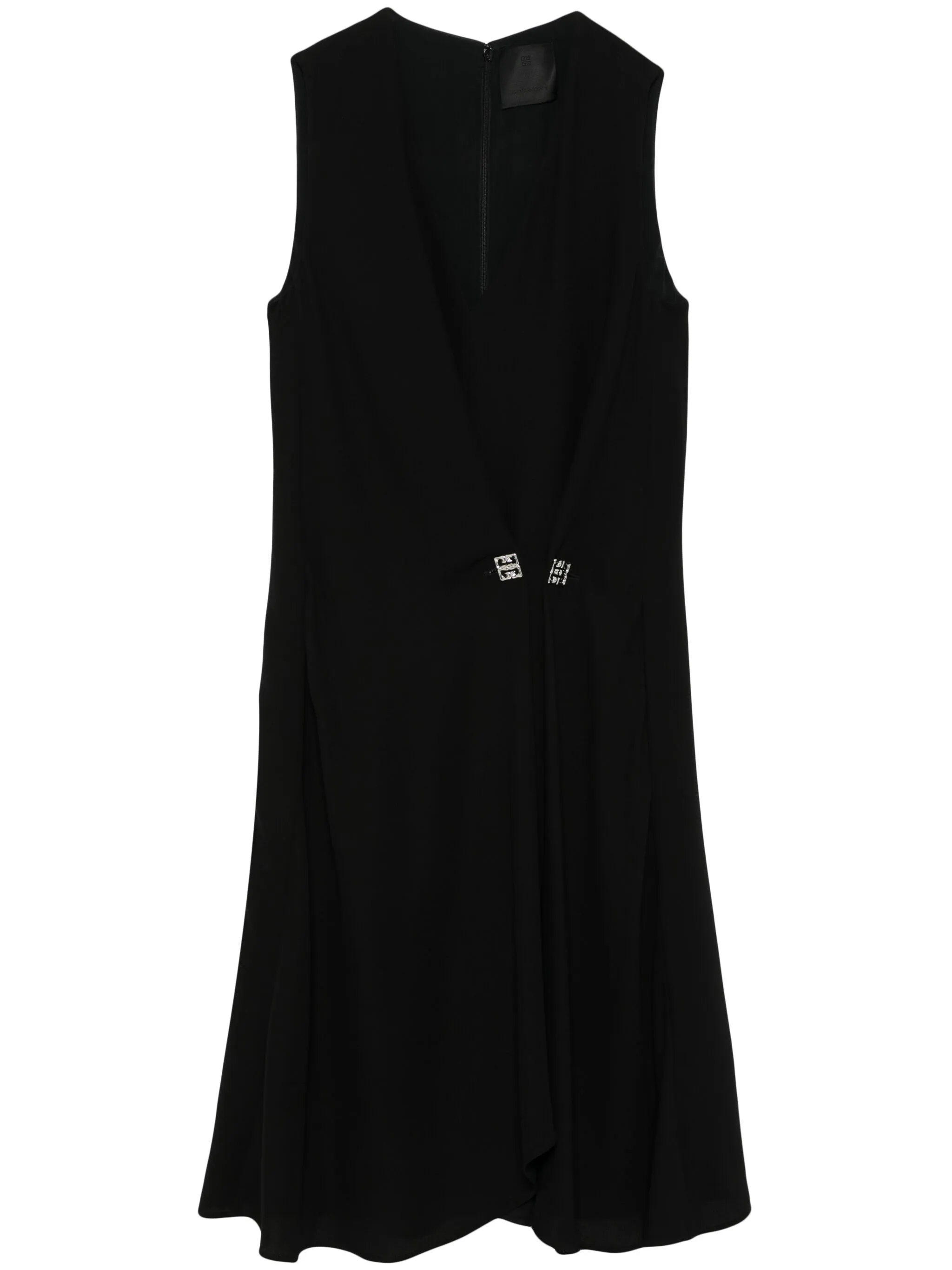 Креповое платье миди с логотипом 4G Givenchy, черный
Креповое платье миди с логотипом 4G Givenchy, черный