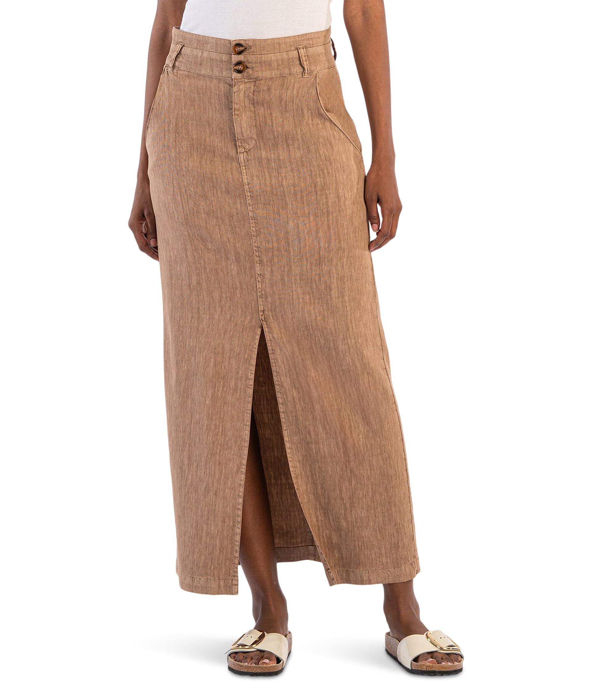 Юбка KUT from the Kloth Freida-Front Slit Skirt, Wood
Юбка KUT from the Kloth Freida-Front Slit Skirt, Wood