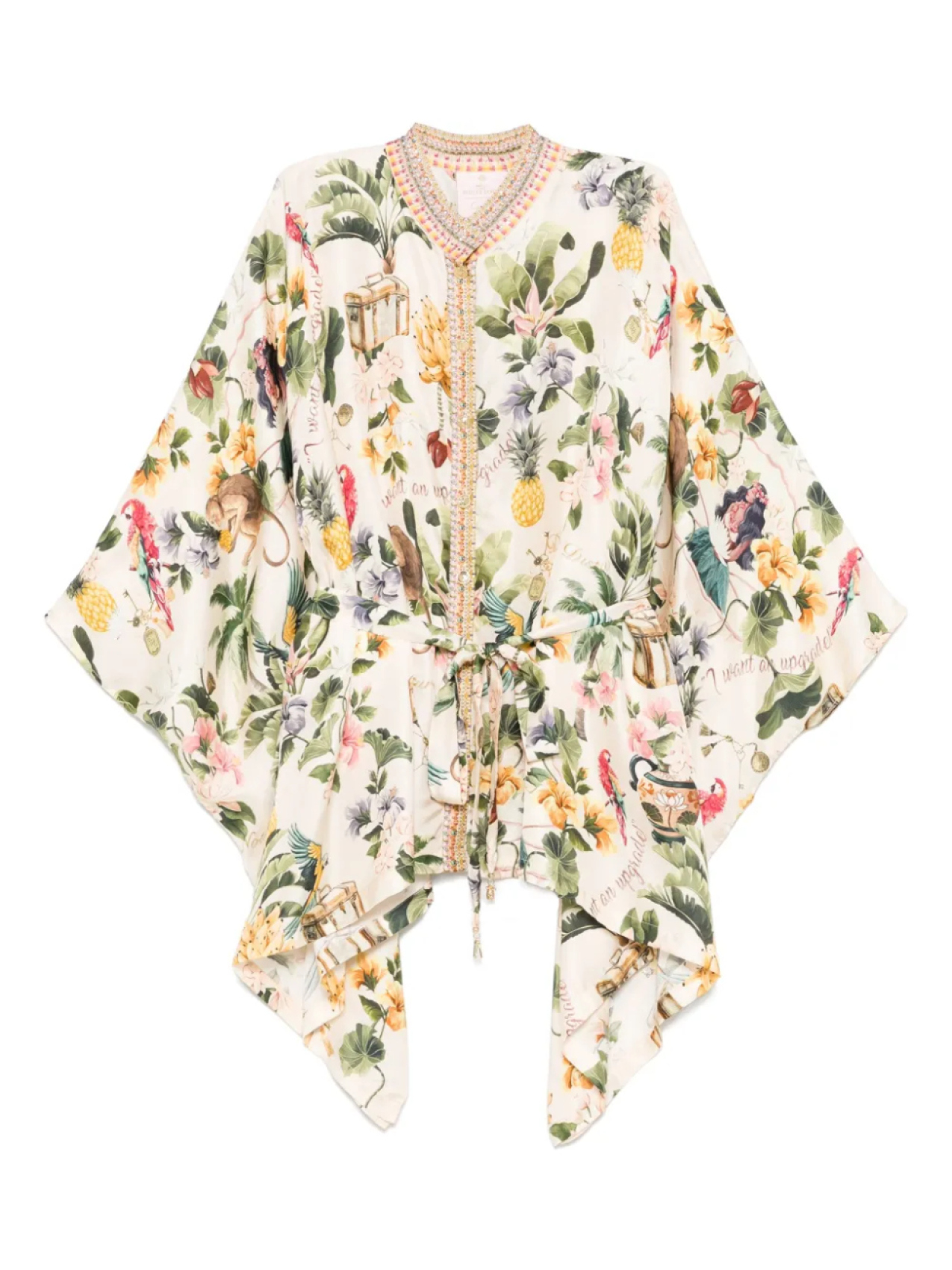 Camilla шелковая рубашка с графичным принтом, нейтральный
Camilla шелковая рубашка с графичным принтом, нейтральный