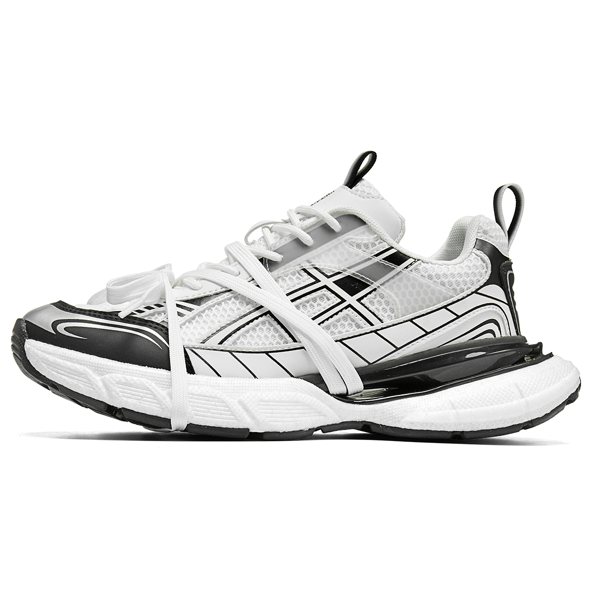 Амортизирующие нескользящие кроссовки на платформе с низким верхом Unisex REPUSEN, белый/черный
Амортизирующие нескользящие кроссовки на платформе с низким верхом Unisex REPUSEN, белый/черный