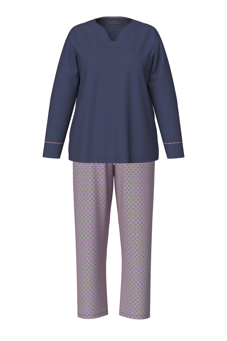 Пижама Ulla Popken Pajama, цвет violet/dark purple
Пижама Ulla Popken Pajama, цвет violet/dark purple