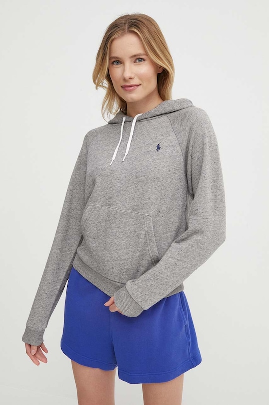 Хлопковая толстовка Polo Ralph Lauren, серый 
Хлопковая толстовка Polo Ralph Lauren, серый