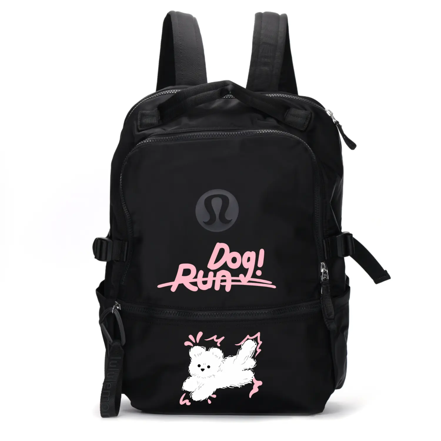 Lululemon Нейлоновый рюкзак унисекс черный, Dog Run
Lululemon Нейлоновый рюкзак унисекс черный, Dog Run