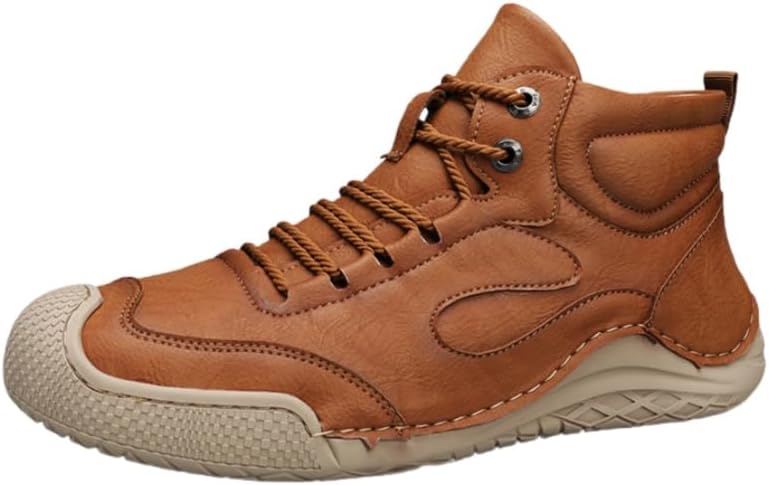 Мужские короткие повседневные ботинки из кожи большого размера с средней и высокой голенью - плоская подошва, легкая обувь для ходьбы для широкой стопы Clolinde, коричневый
Мужские короткие повседневные ботинки из кожи большого размера с средней и высокой голенью - плоская подошва, легкая обувь для ходьбы для широкой стопы Clolinde, коричневый