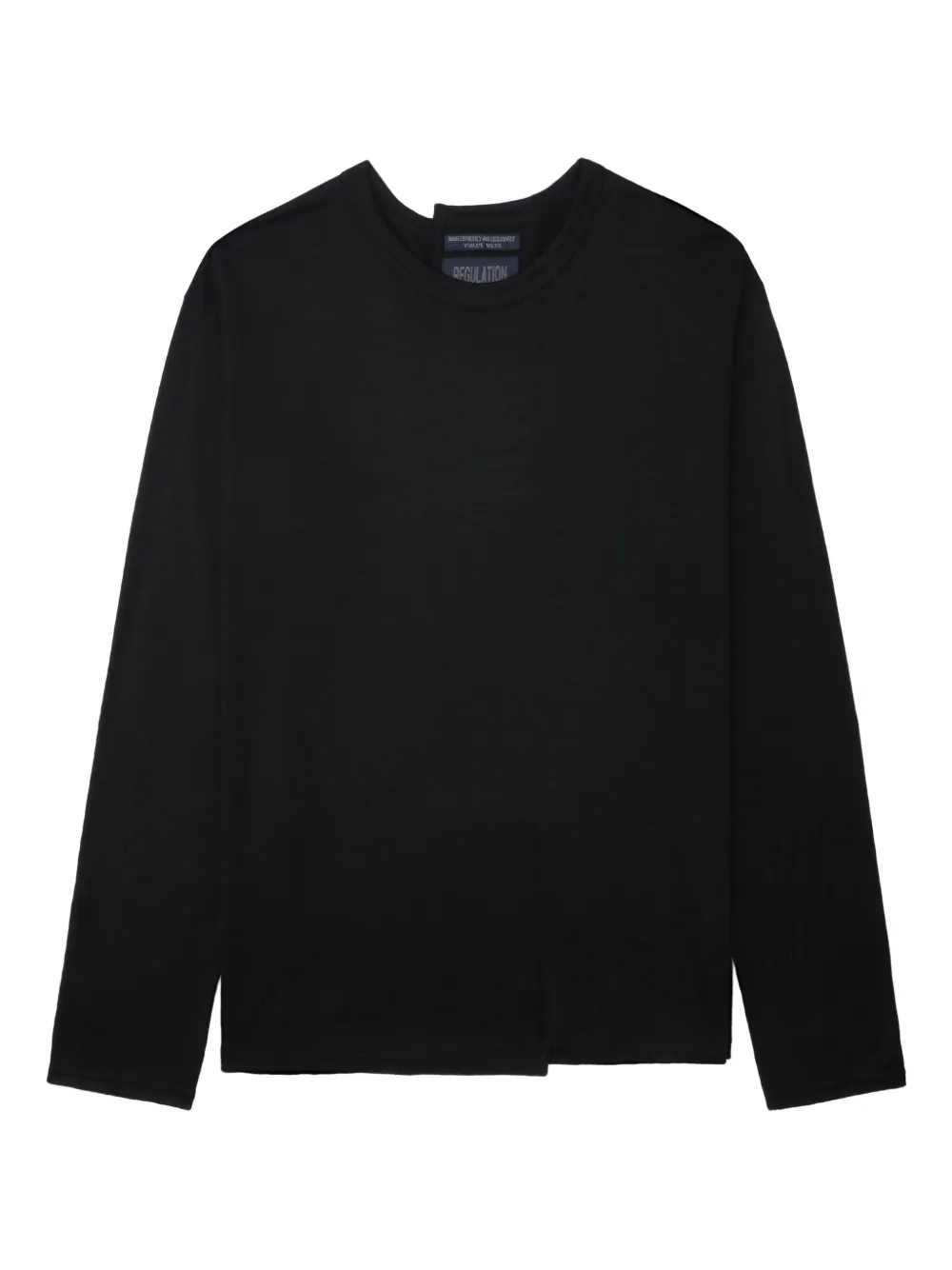 Шерстяной лонгслив Yohji Yamamoto, черный
Шерстяной лонгслив Yohji Yamamoto, черный