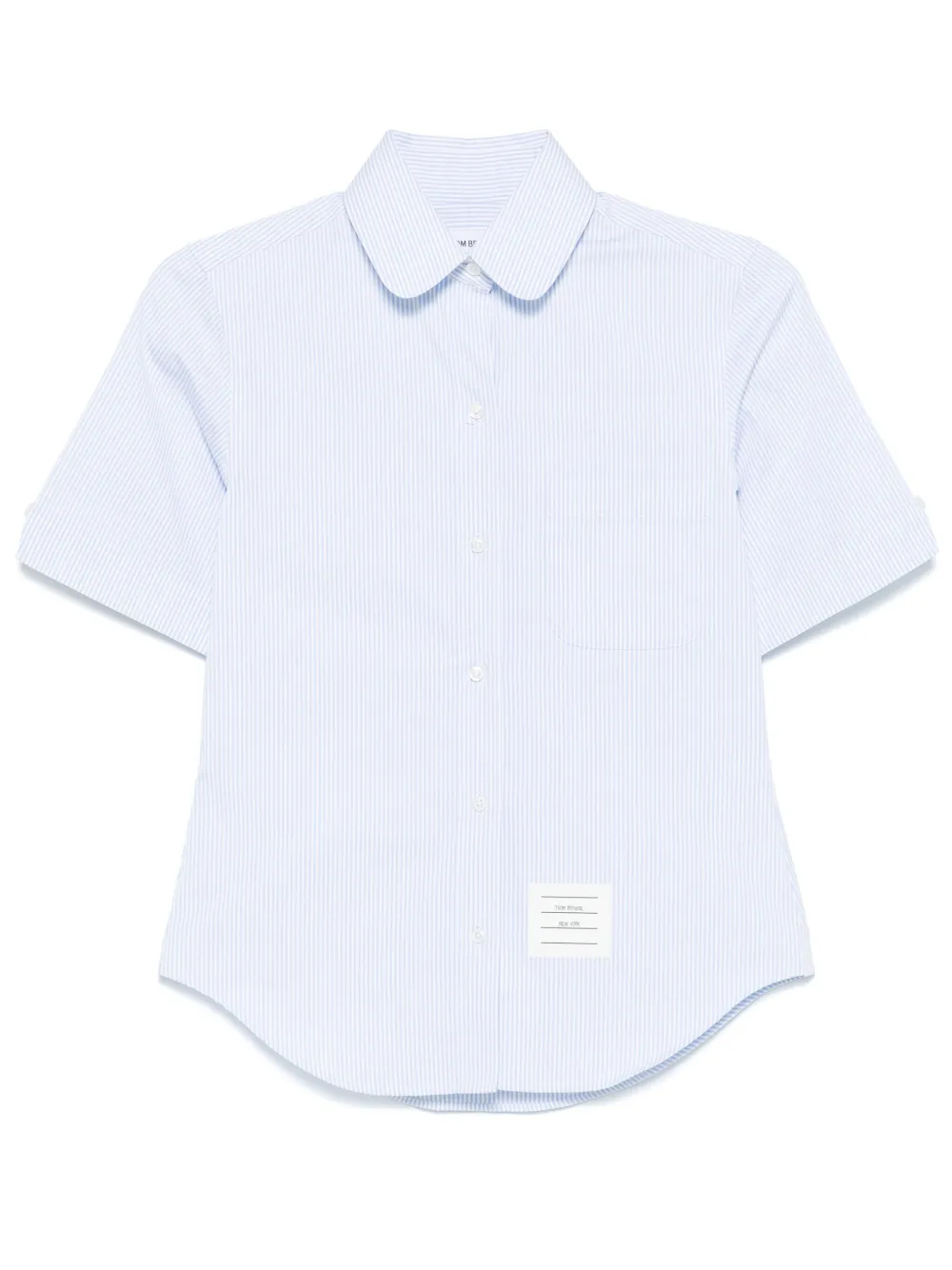 Поплиновая рубашка в полоску THOM BROWNE, синий
Поплиновая рубашка в полоску THOM BROWNE, синий