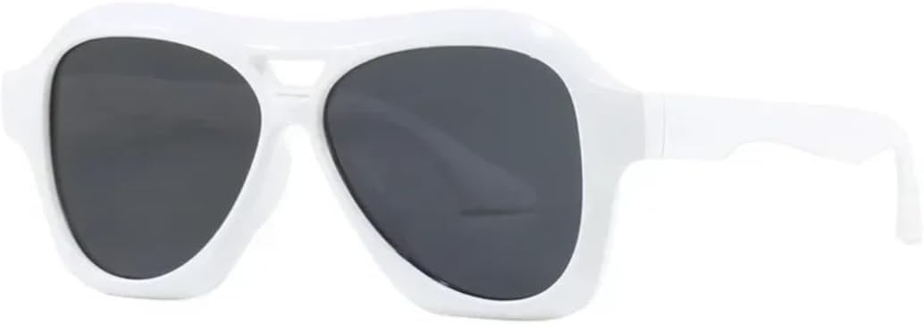 Солнцезащитные очки с защитой UV400 | Увеличенные двойные перемычки, цвет "желе" в стиле панк | Для женщин и мужчин, для занятий спортом на открытом воздухе и вождения DSVIGF, White Black
Солнцезащитные очки с защитой UV400 | Увеличенные двойные перемычки, цвет "желе" в стиле панк | Для женщин и мужчин, для занятий спортом на открытом воздухе и вождения DSVIGF, White Black