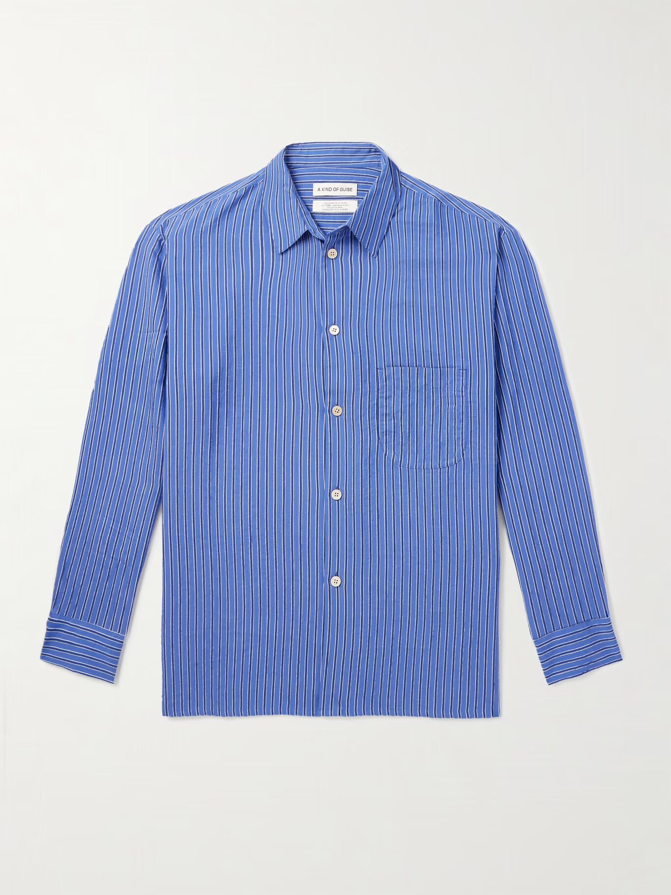 Gusto Полосатая тканая рубашка A KIND OF GUISE, синий
Gusto Полосатая тканая рубашка A KIND OF GUISE, синий