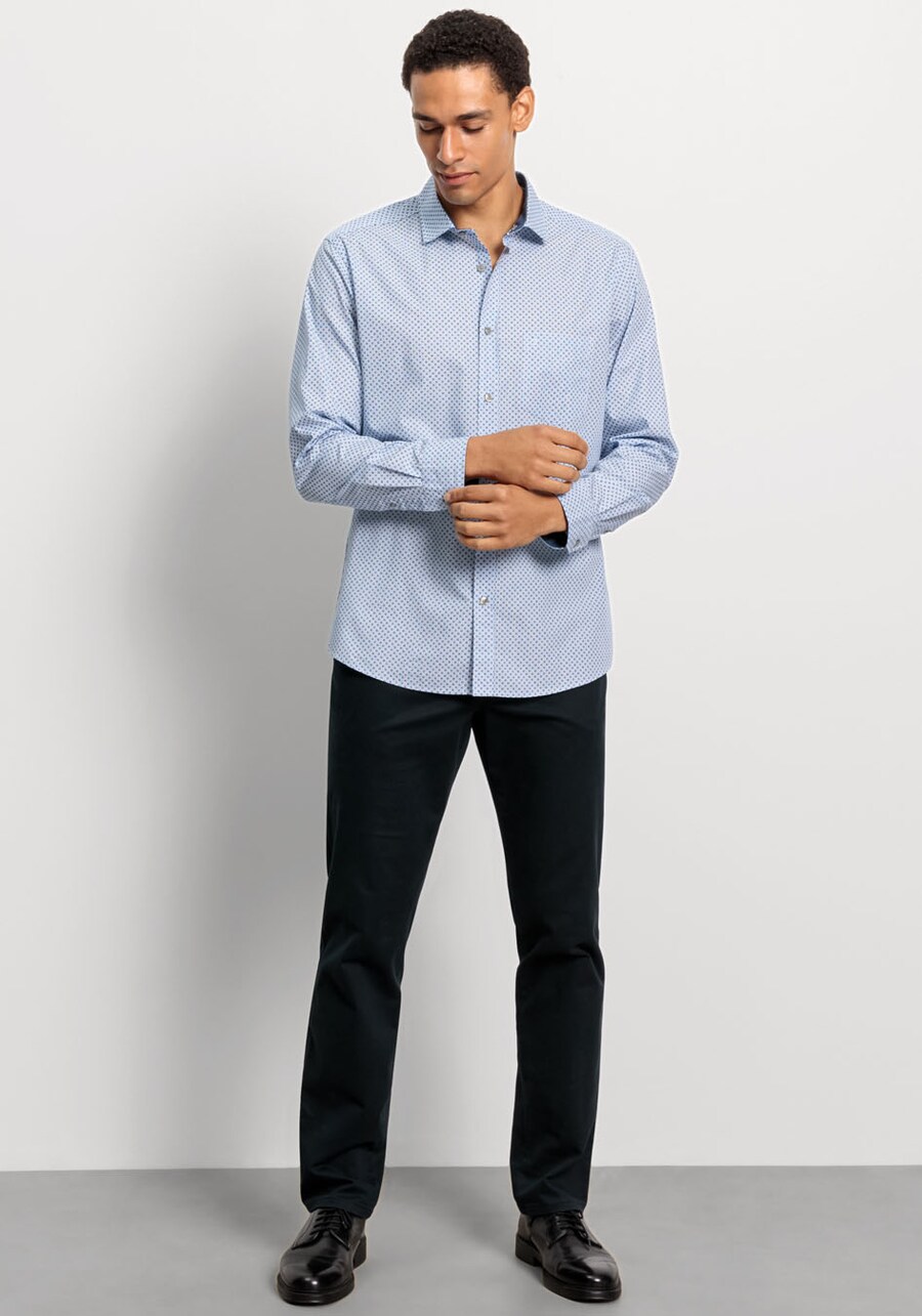 Рубашка делового покроя Regular Fit OLYMP, синий/голубой
Рубашка делового покроя Regular Fit OLYMP, синий/голубой