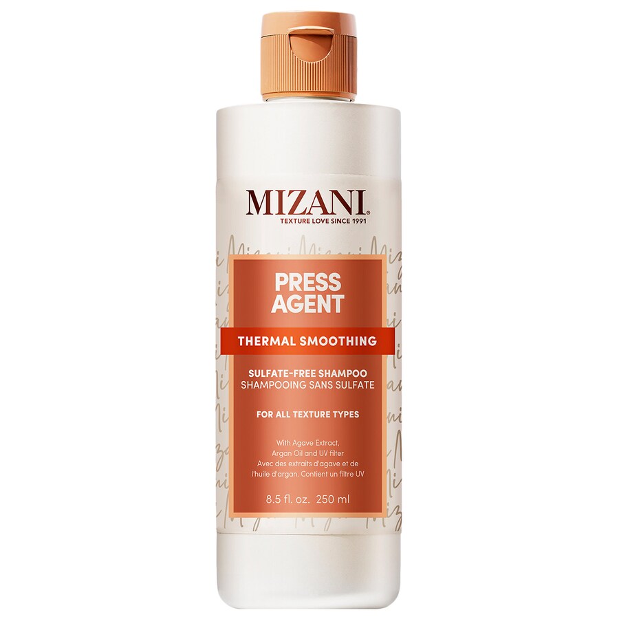 Разглаживающий шампунь без сульфатов Press Agent Mizani, 8.5 oz/250 mL
Разглаживающий шампунь без сульфатов Press Agent Mizani, 8.5 oz/250 mL
