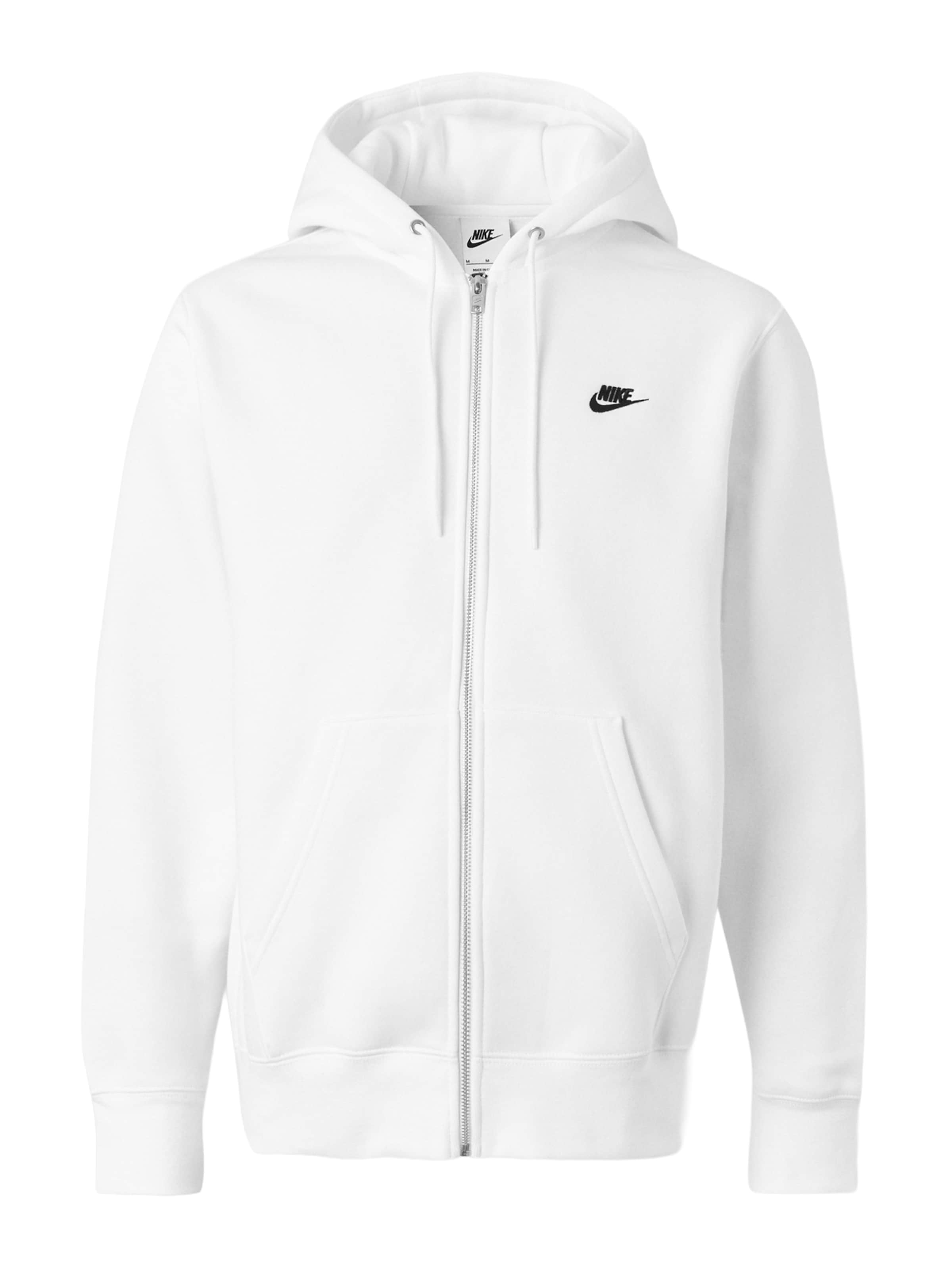 Nike Sportswear Толстовка с молнией 'CLUB' в белом цвете
Nike Sportswear Толстовка с молнией 'CLUB' в белом цвете