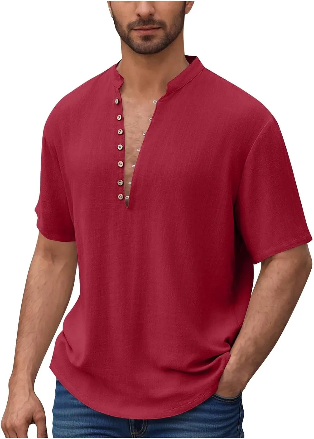 Мужская хлопковая льняная футболка с коротким рукавом Sdeycui
Мужская хлопковая льняная футболка с коротким рукавом Sdeycui