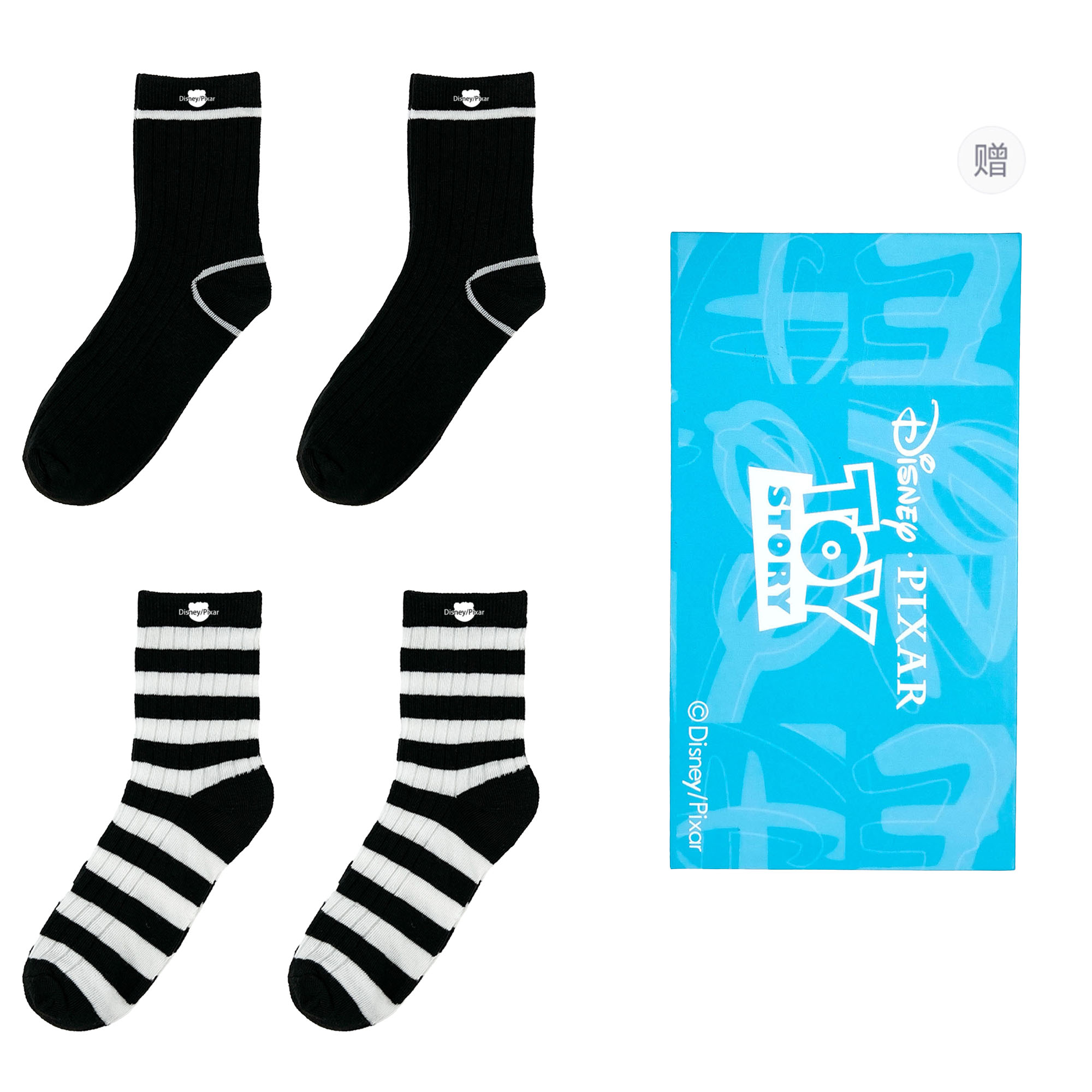 Набор из 4 пар унисекс носков Crew Disney, белый/черный
Набор из 4 пар унисекс носков Crew Disney, белый/черный