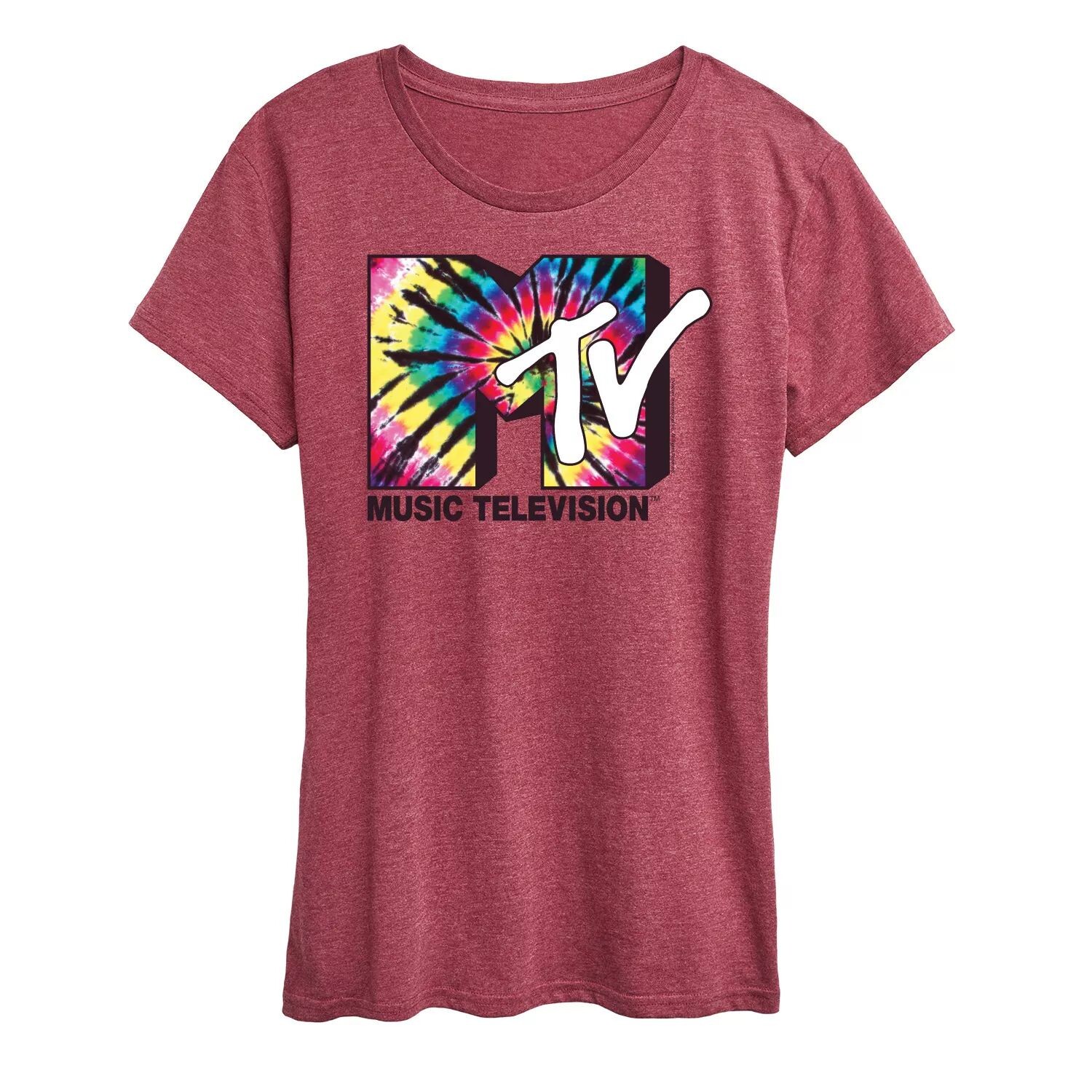 Женская футболка с графическим логотипом MTV Tie Dye Licensed Character, темно-красный
Женская футболка с графическим логотипом MTV Tie Dye Licensed Character, темно-красный