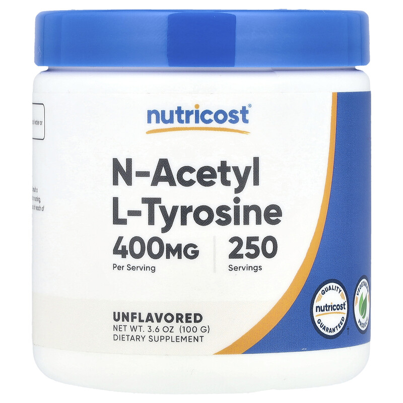 Nutricost, N-ацетил L-тирозин, без добавок, 100 г (3,6 унции)
Nutricost, N-ацетил L-тирозин, без добавок, 100 г (3,6 унции)