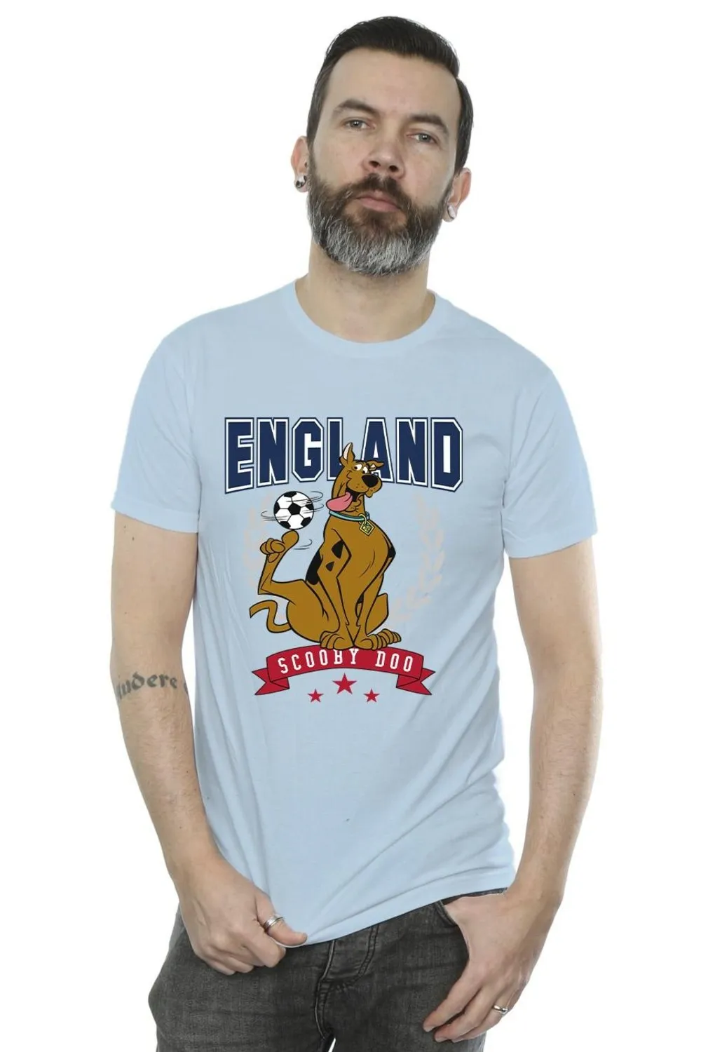 Футболка сборной Англии по футболу Scooby Doo, синий 
Футболка сборной Англии по футболу Scooby Doo, синий