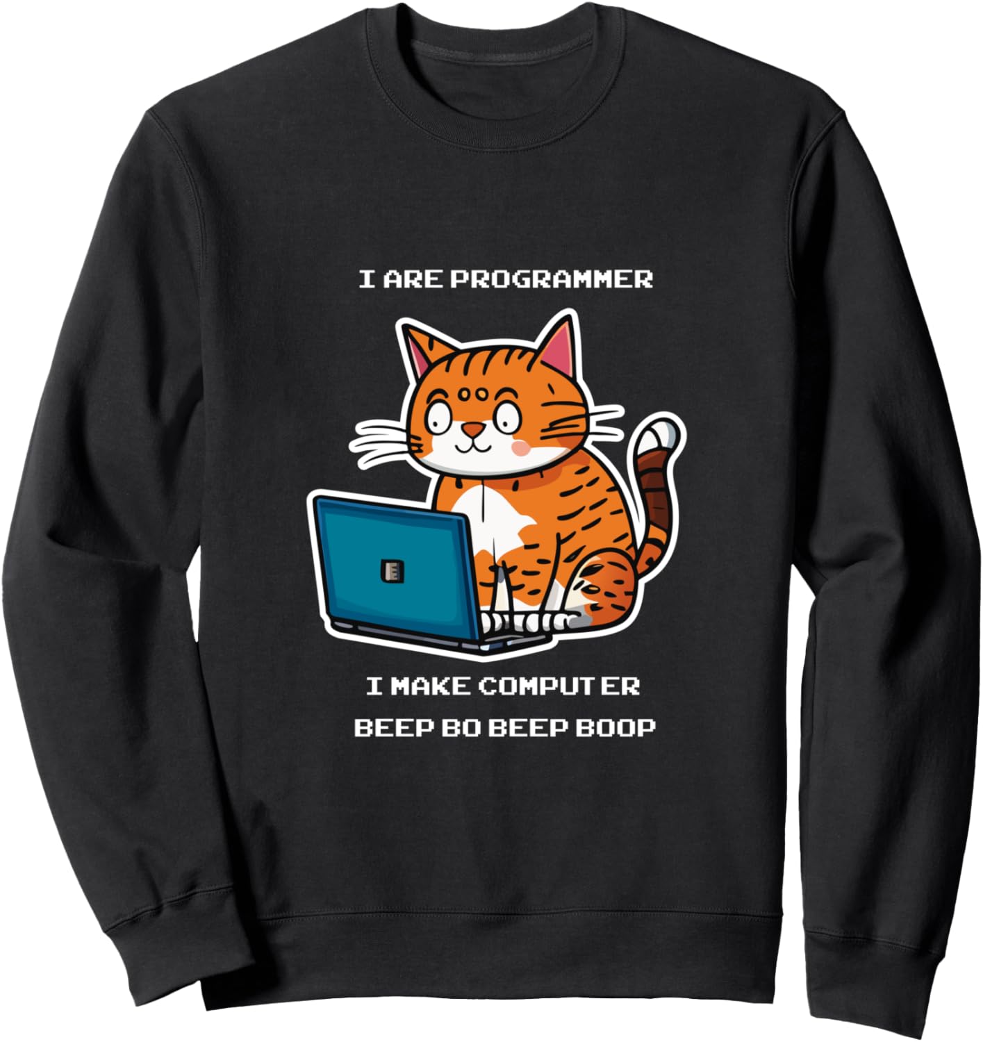 Я программист, компьютерный бип-буп, любитель кошек, толстовка Funny Programmer, черный
Я программист, компьютерный бип-буп, любитель кошек, толстовка Funny Programmer, черный