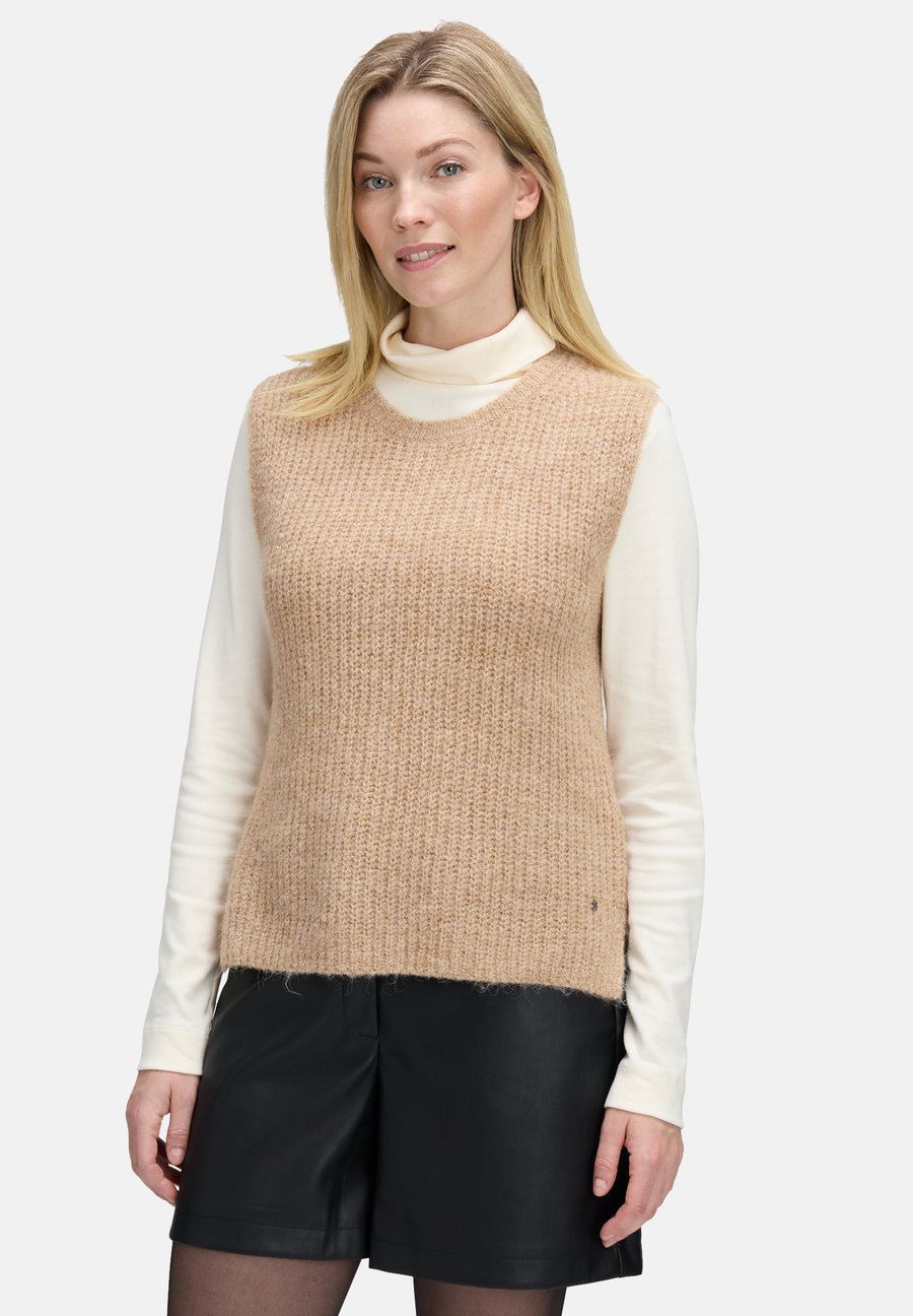 Джемпер Betty & Co OHNE ARM, Camel Melange/Beige
Джемпер Betty & Co OHNE ARM, Camel Melange/Beige