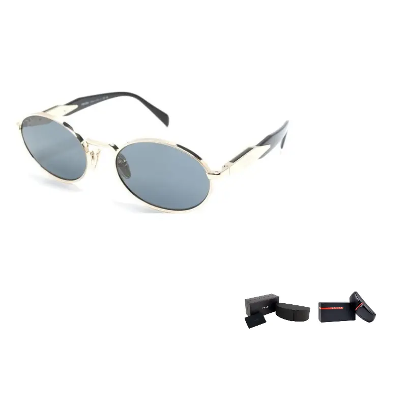 Солнцезащитные очки в овальной оправе с выгравированным логотипом Prada, золото
Солнцезащитные очки в овальной оправе с выгравированным логотипом Prada, золото