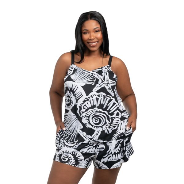 Комплект для сна больших размеров из двух предметов: майка и шорты с принтом Lilac+London, цвет seaside dream
Комплект для сна больших размеров из двух предметов: майка и шорты с принтом Lilac+London, цвет seaside dream