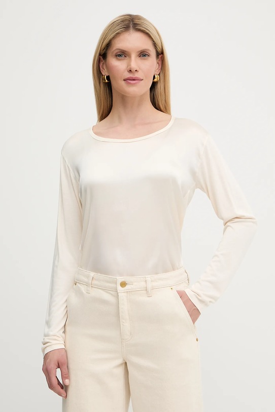 Зеленая блузка с добавлением шелка Boss, бежевый
Зеленая блузка с добавлением шелка Boss, бежевый