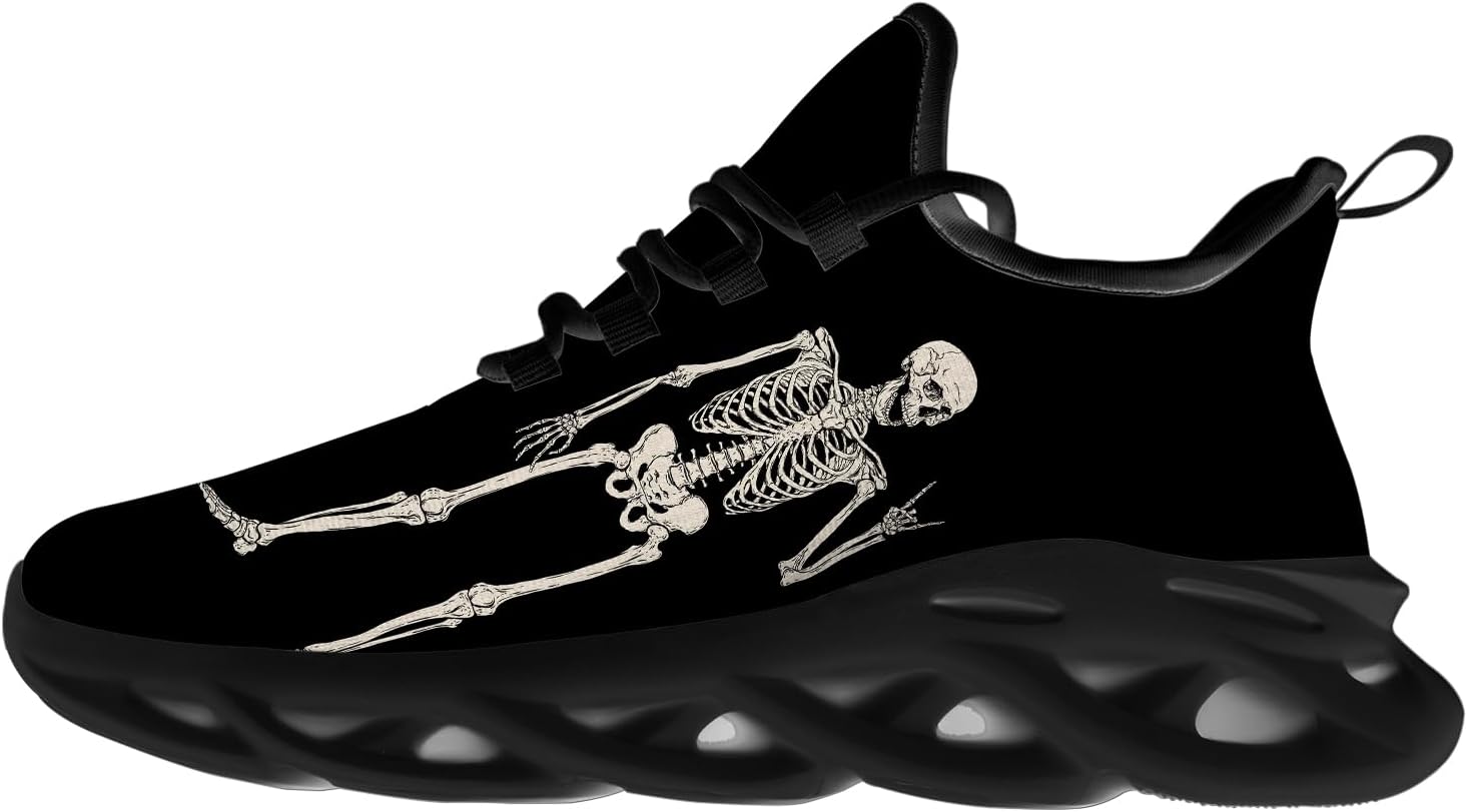Кроссовки Ciadoon на Хэллоуин для женщин и мужчин, для бега по дороге, ходьбы и тенниса, дышащие, легкие, подарок для мужчин и женщин, черный
Кроссовки Ciadoon на Хэллоуин для женщин и мужчин, для бега по дороге, ходьбы и тенниса, дышащие, легкие, подарок для мужчин и женщин, черный