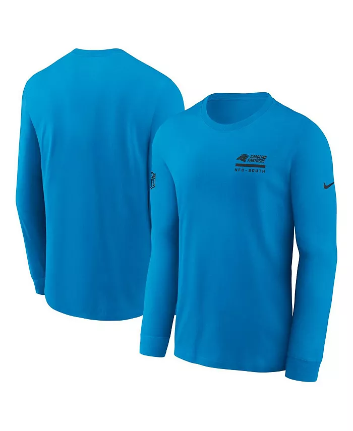Мужская синяя футболка с длинным рукавом Carolina Panthers Sideline Performance Nike
Мужская синяя футболка с длинным рукавом Carolina Panthers Sideline Performance Nike