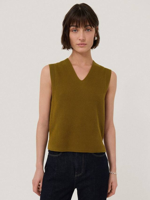 Майка из ребристого трикотажа из смеси хлопка и шерсти Jigsaw, цвет Khaki Green
Майка из ребристого трикотажа из смеси хлопка и шерсти Jigsaw, цвет Khaki Green