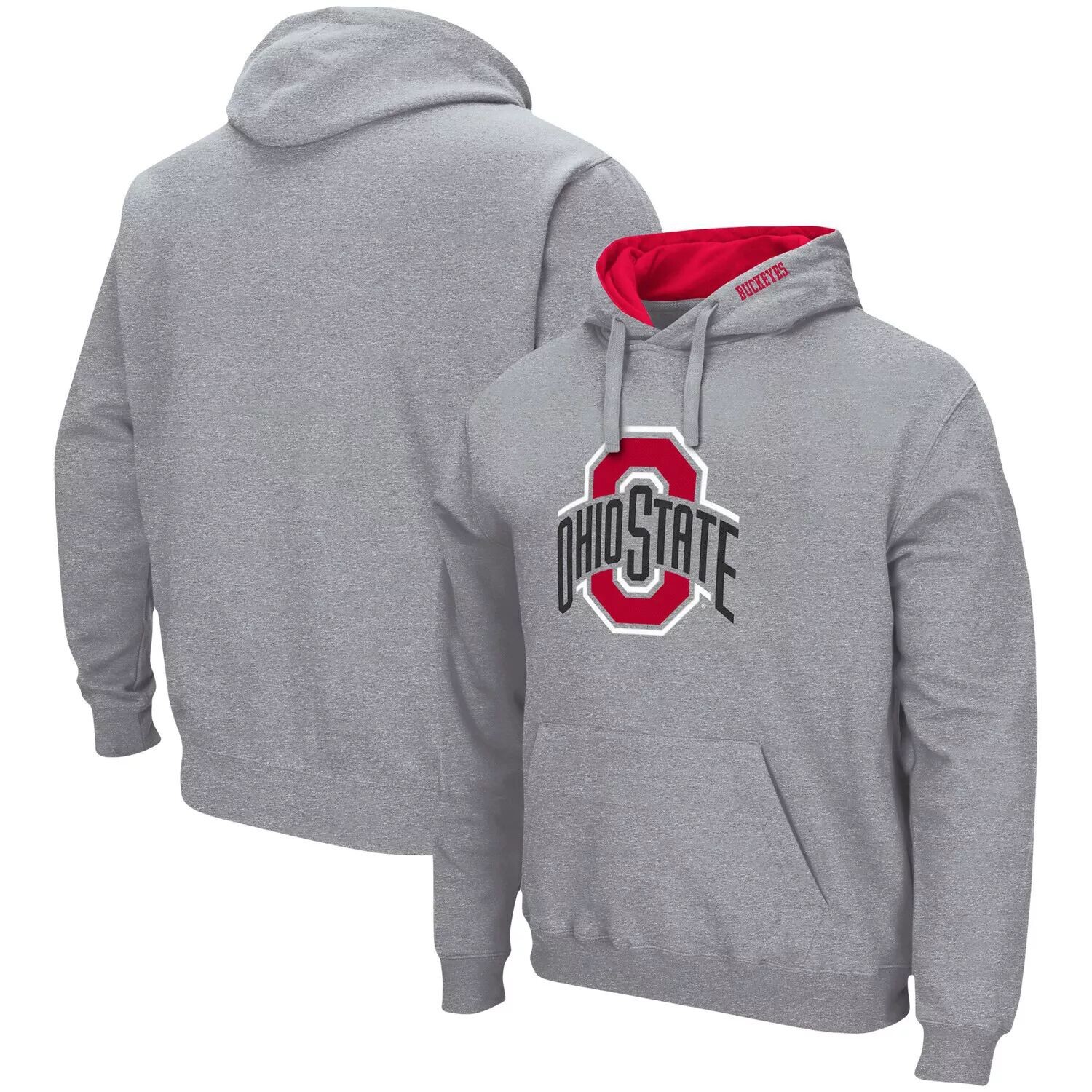 Мужской серый пуловер с капюшоном Ohio State Buckeyes Arch & Logo 3.0 Colosseum
Мужской серый пуловер с капюшоном Ohio State Buckeyes Arch & Logo 3.0 Colosseum