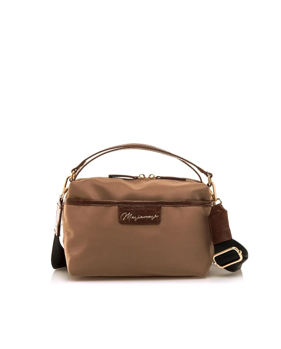 Женская сумка-бандо в компактном стиле с золотыми деталями Mariamare, коричневый
Женская сумка-бандо в компактном стиле с золотыми деталями Mariamare, коричневый