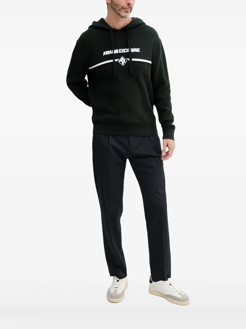 Трикотажная толстовка с логотипом Armani Exchange, черный
Трикотажная толстовка с логотипом Armani Exchange, черный