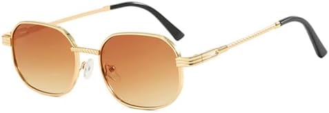 Ретро-солнцезащитные очки в маленькой металлической оправе для женщин, модные градиентные линзы UV400, солнцезащитные очки в стиле панк темно-зеленого цвета для мужчин MTZJH, Golden Tea Gradient
Ретро-солнцезащитные очки в маленькой металлической оправе для женщин, модные градиентные линзы UV400, солнцезащитные очки в стиле панк темно-зеленого цвета для мужчин MTZJH, Golden Tea Gradient