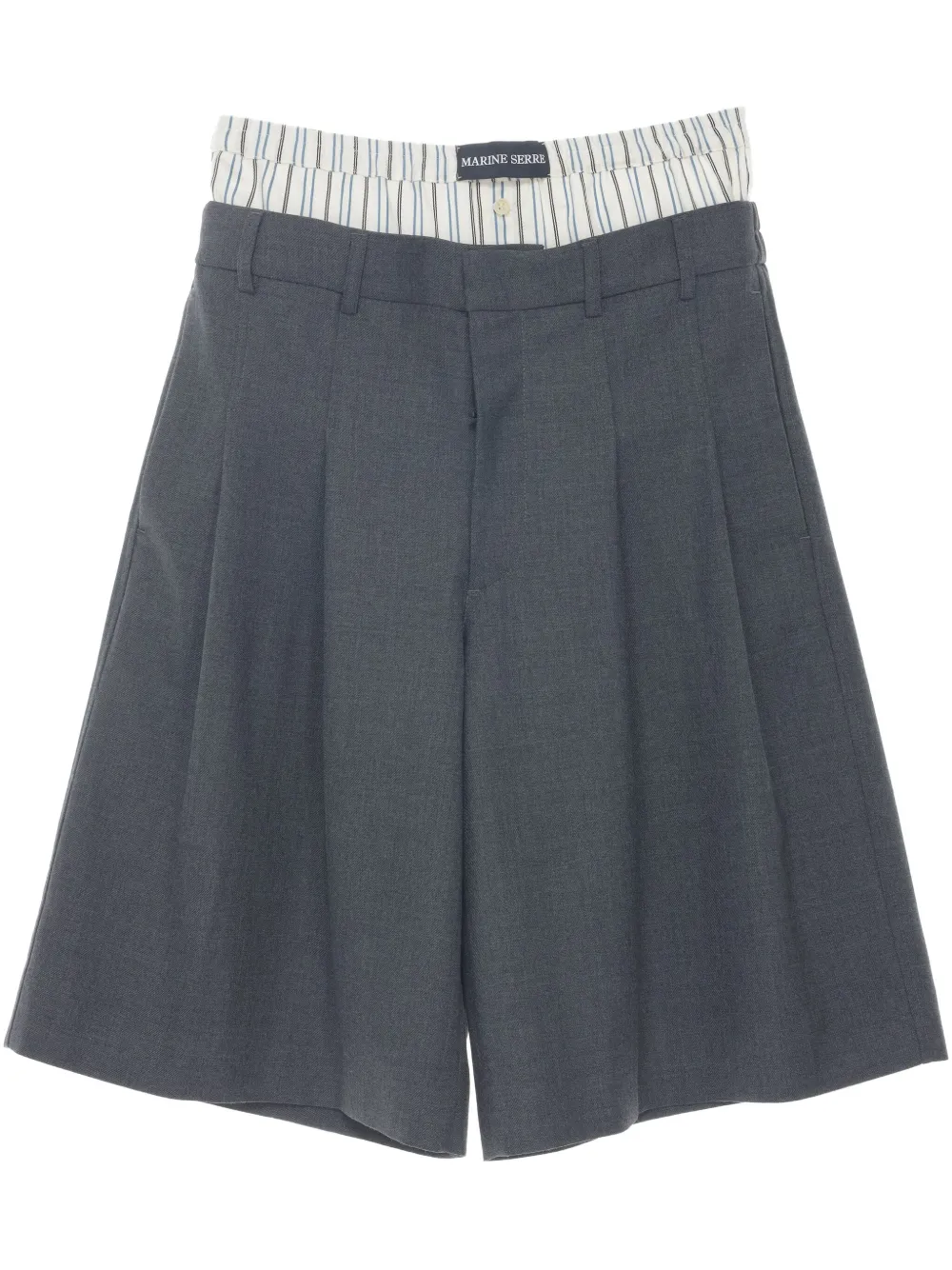 Шорты строгого кроя Marine Serre, серый 
Шорты строгого кроя Marine Serre, серый