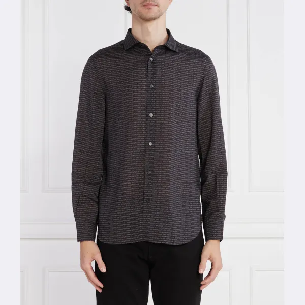 Рубашка стандартного кроя Emporio Armani, черный
Рубашка стандартного кроя Emporio Armani, черный