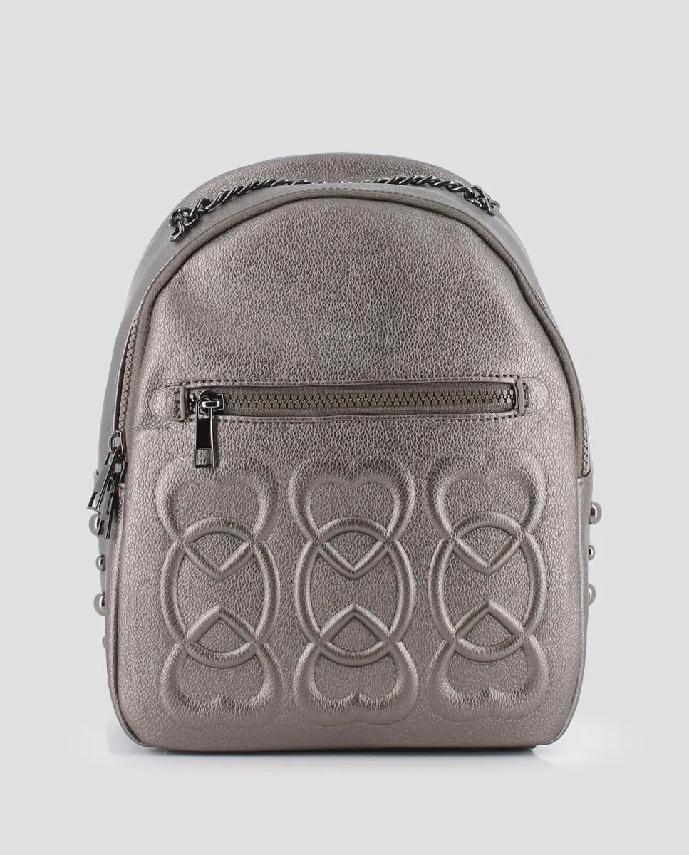 Женский рюкзак с сердечками и ручкой-цепочкой Blogger, серый
Женский рюкзак с сердечками и ручкой-цепочкой Blogger, серый