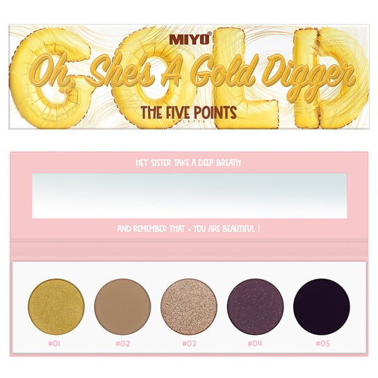 Палетка теней для век 24 Oh, Sh's A Gold Digger, 6,5 г Miyo, Five Points Palette
Палетка теней для век 24 Oh, Sh's A Gold Digger, 6,5 г Miyo, Five Points Palette