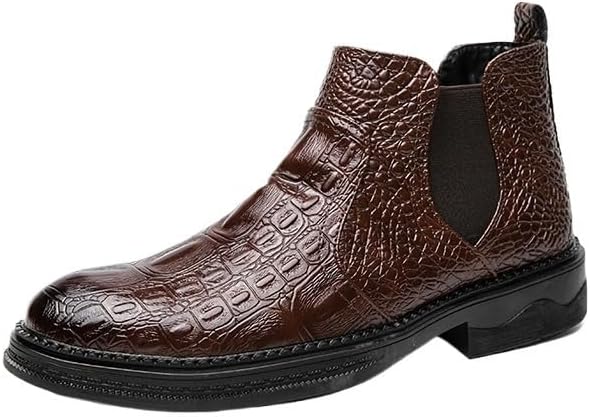 Мужские кожаные ботинки Челси, повседневная деловая обувь из кожи, стильные повседневные ботильоны на слипоне, для свадеб, вечеринок, вождения Zestrelax, коричневый
Мужские кожаные ботинки Челси, повседневная деловая обувь из кожи, стильные повседневные ботильоны на слипоне, для свадеб, вечеринок, вождения Zestrelax, коричневый