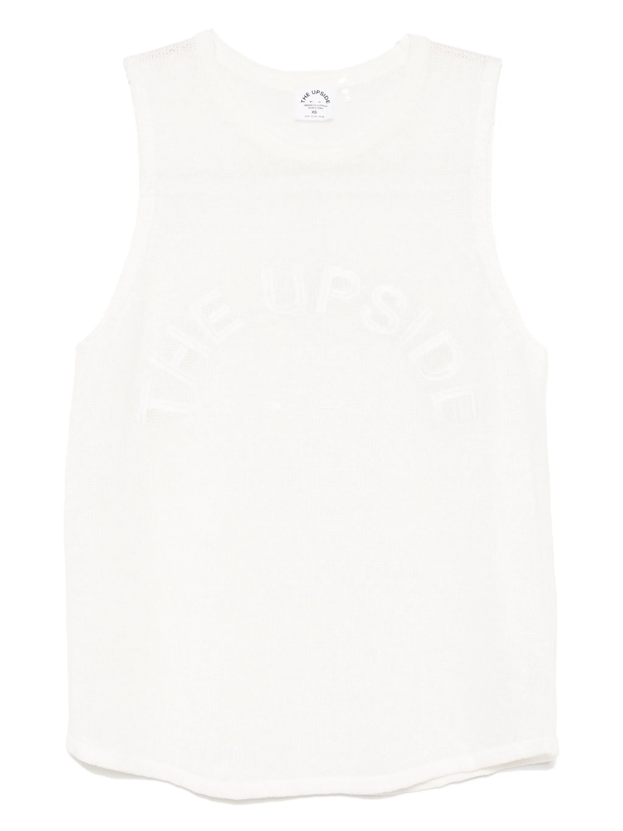 Трикотажный топ Tara с логотипом The Upside, белый
Трикотажный топ Tara с логотипом The Upside, белый