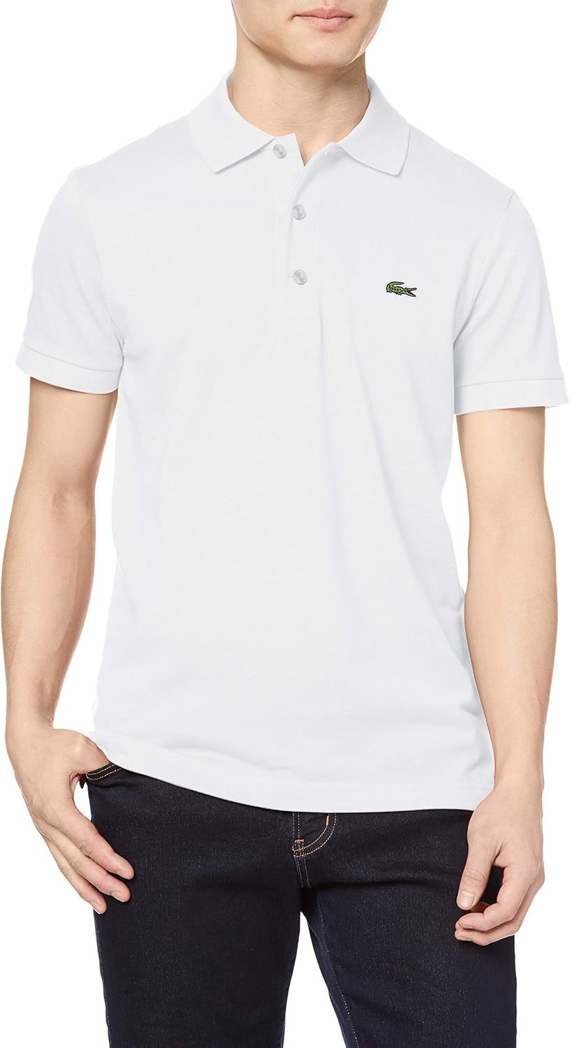 Официальная мужская поло-рубашка LACOSTE приталенного кроя, однотонная (с коротким рукавом), белый
Официальная мужская поло-рубашка LACOSTE приталенного кроя, однотонная (с коротким рукавом), белый