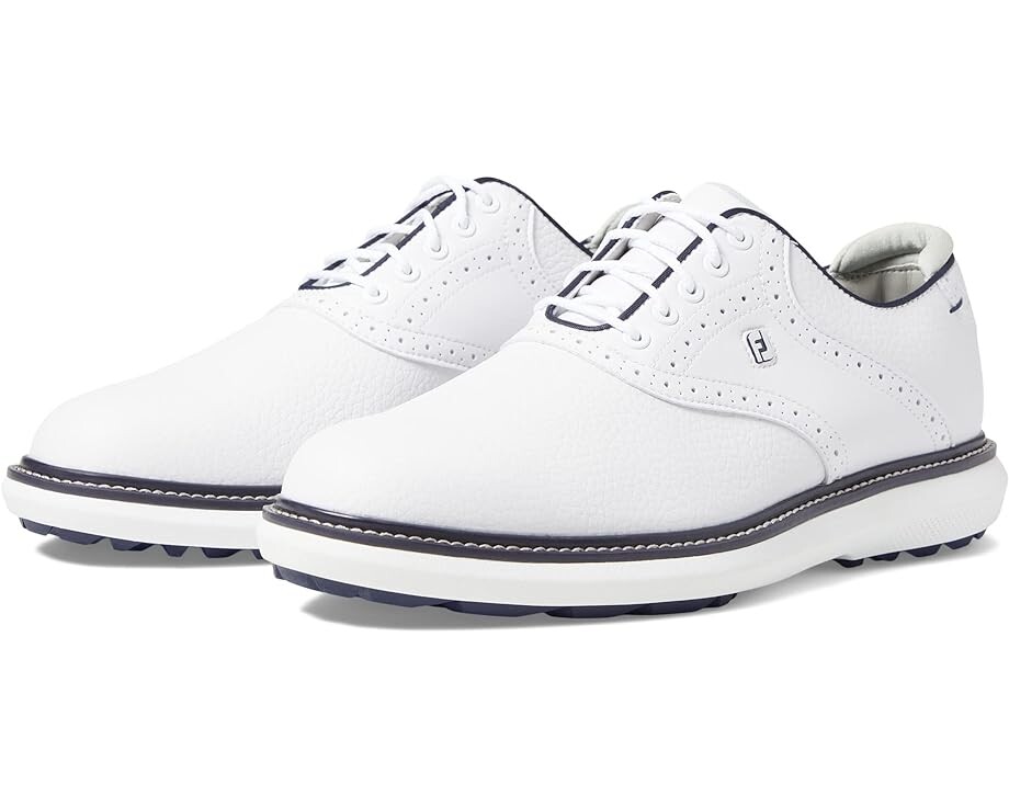 Кроссовки FootJoy Traditions Spikeless Golf Shoes, цвет White/Navy, Белый, Кроссовки FootJoy Traditions Spikeless Golf Shoes, цвет White/Navy 
Кроссовки FootJoy Traditions Spikeless Golf Shoes, цвет White/Navy, Белый, Кроссовки FootJoy Traditions Spikeless Golf Shoes, цвет White/Navy