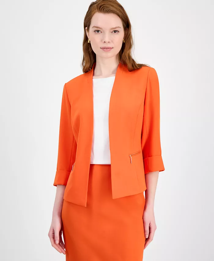 Креповый кардиган-жакет, размеры Regular и Petite Kasper, оранжевый
Креповый кардиган-жакет, размеры Regular и Petite Kasper, оранжевый