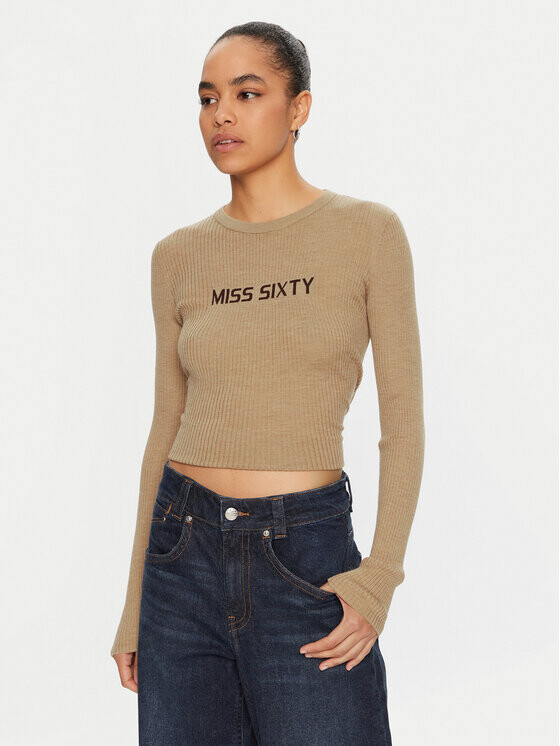 Облегающий свитер Miss Sixty, коричневый
Облегающий свитер Miss Sixty, коричневый
