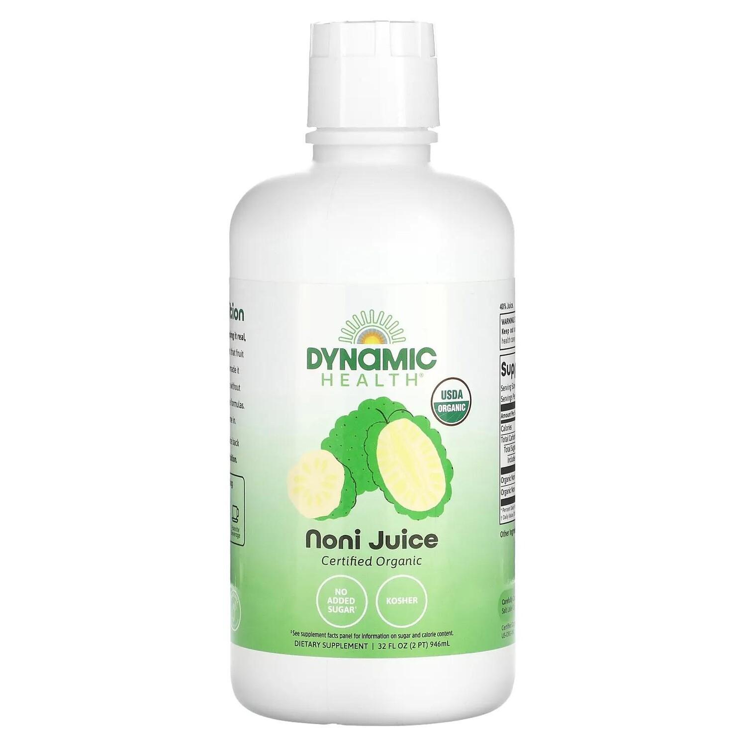 Dynamic Health Laboratories Organic Certified Noni 100% Juice 32 fl oz (946 ml)
Dynamic Health Laboratories Organic Certified Noni 100% Juice 32 fl oz (946 ml)
