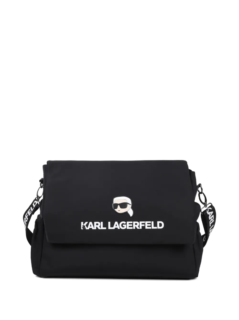 Сумка для смены подгузников с логотипным ремнем Karl Lagerfeld Kids, черный
Сумка для смены подгузников с логотипным ремнем Karl Lagerfeld Kids, черный