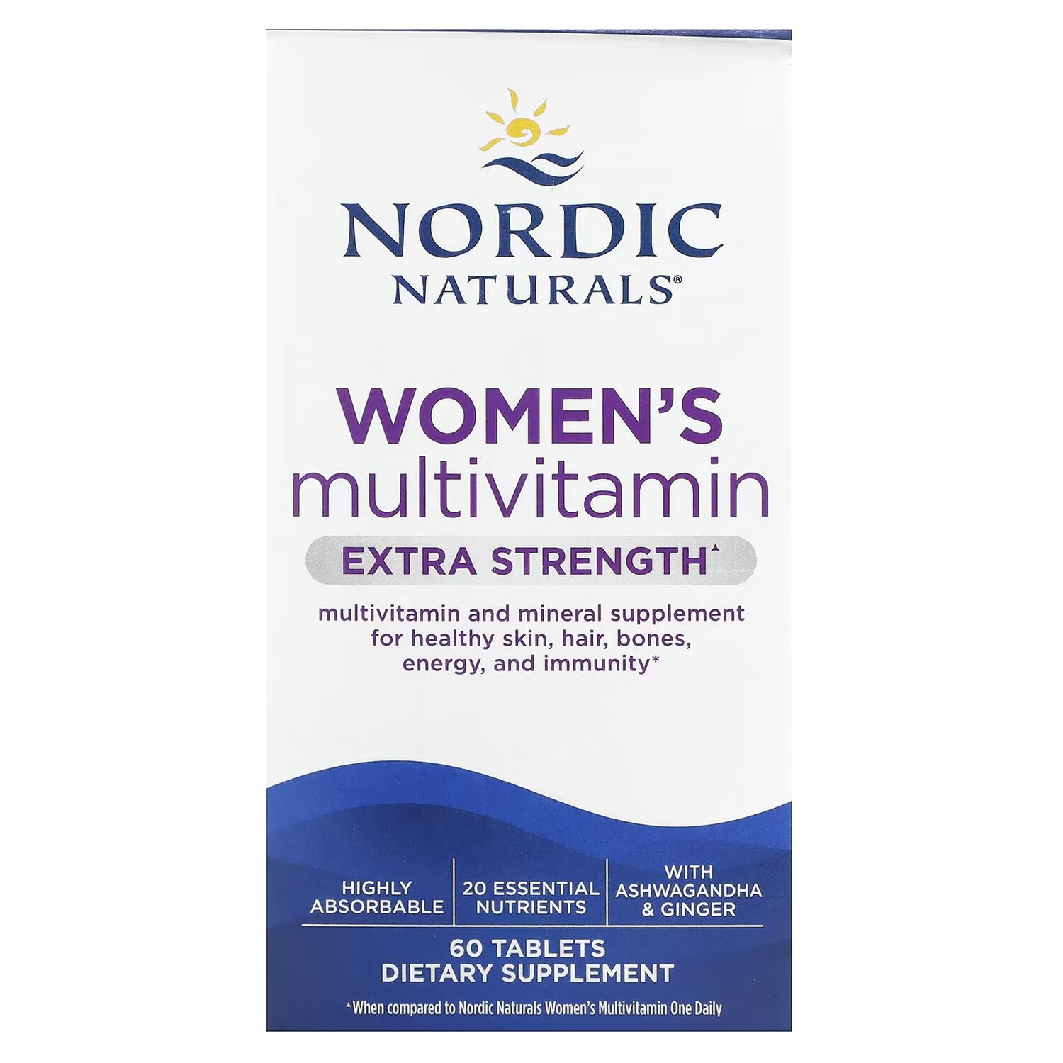 Мультивитамины для женщин, повышенная сила, 60 таблеток Nordic Naturals
Мультивитамины для женщин, повышенная сила, 60 таблеток Nordic Naturals