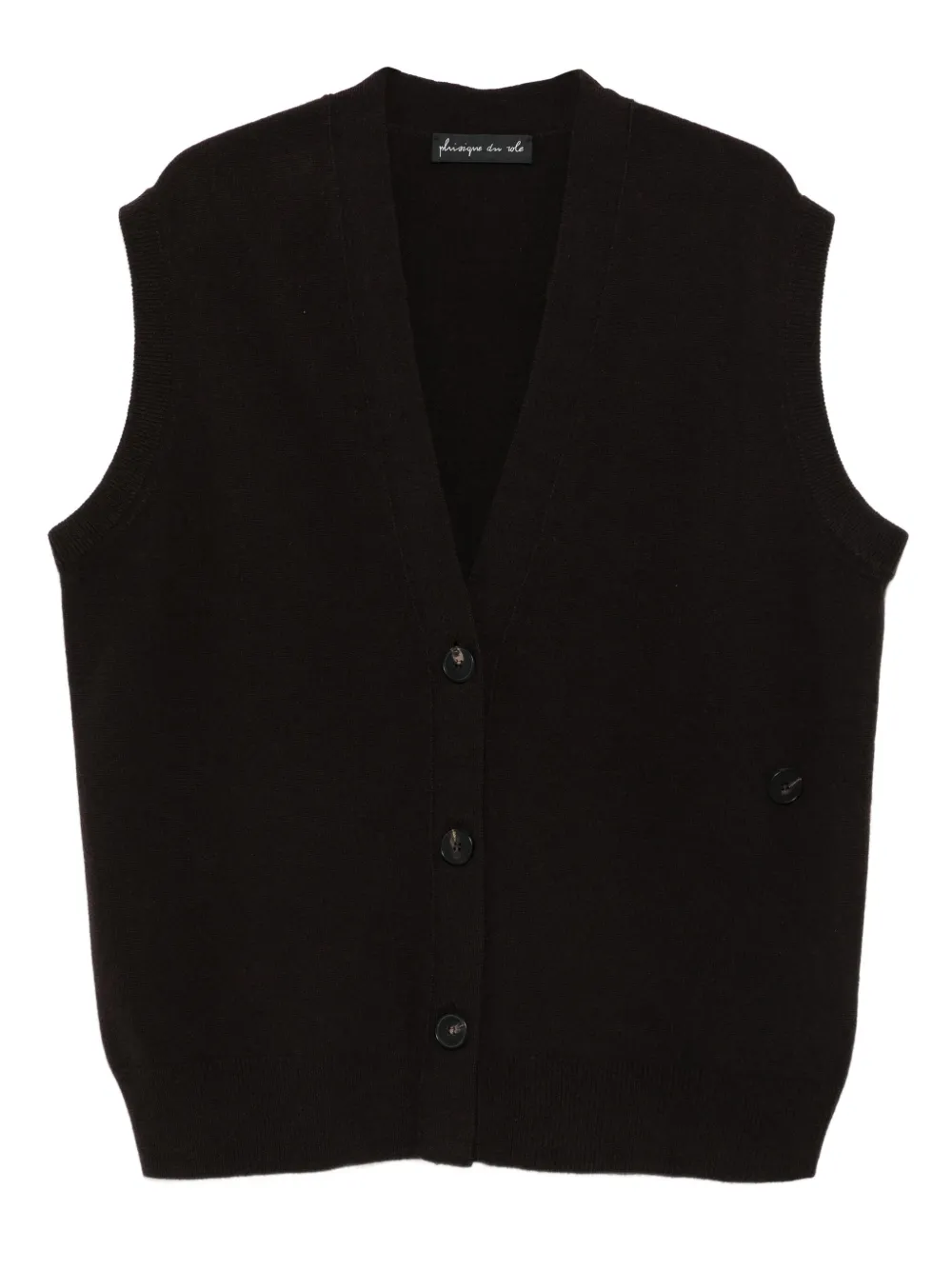 Жилет с V-образным вырезом Phisique Du Role, коричневый
Жилет с V-образным вырезом Phisique Du Role, коричневый