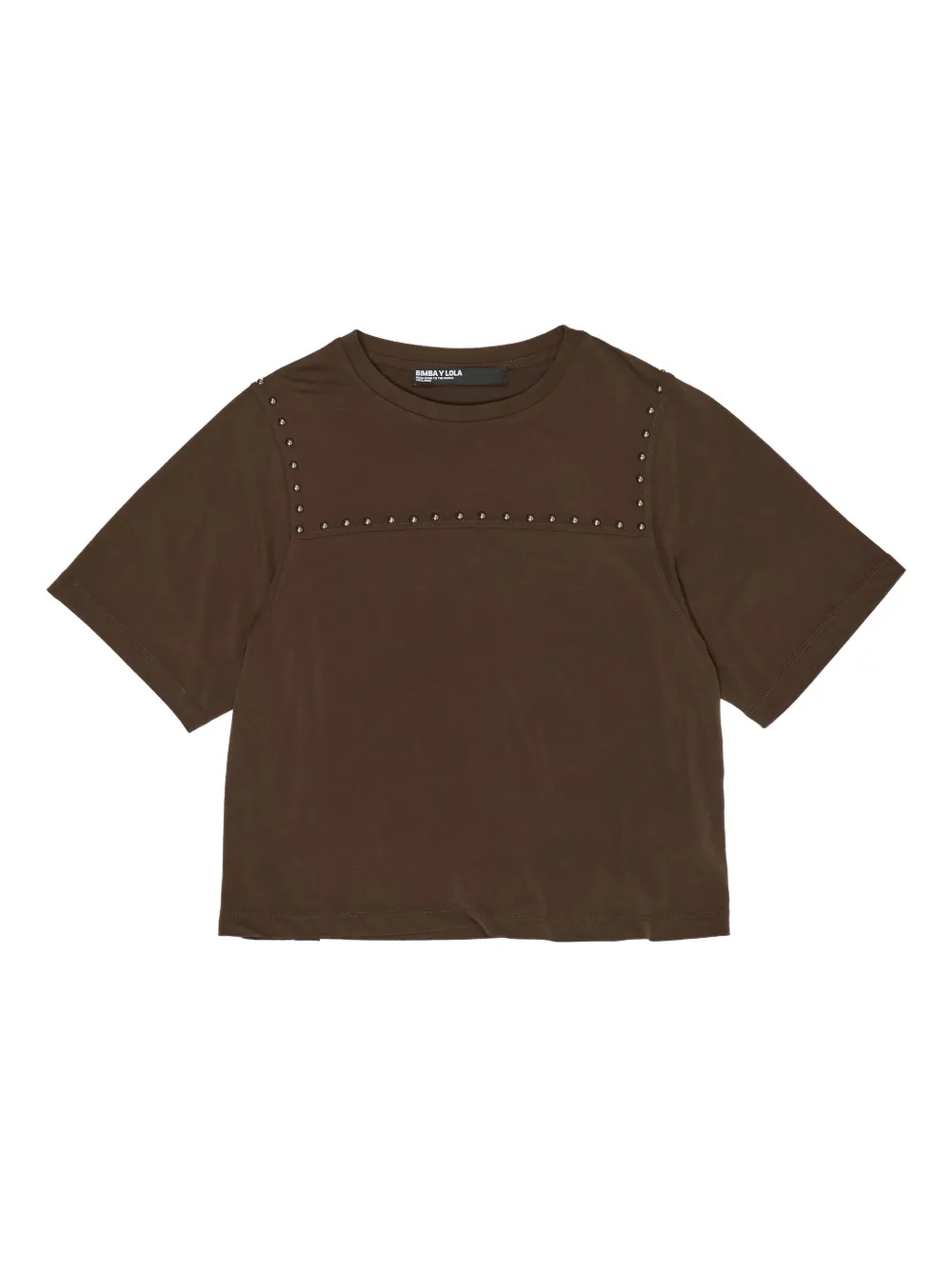 Футболка с короткими рукавами и украшением в виде заклепок Bimba Y Lola, коричневый
Футболка с короткими рукавами и украшением в виде заклепок Bimba Y Lola, коричневый