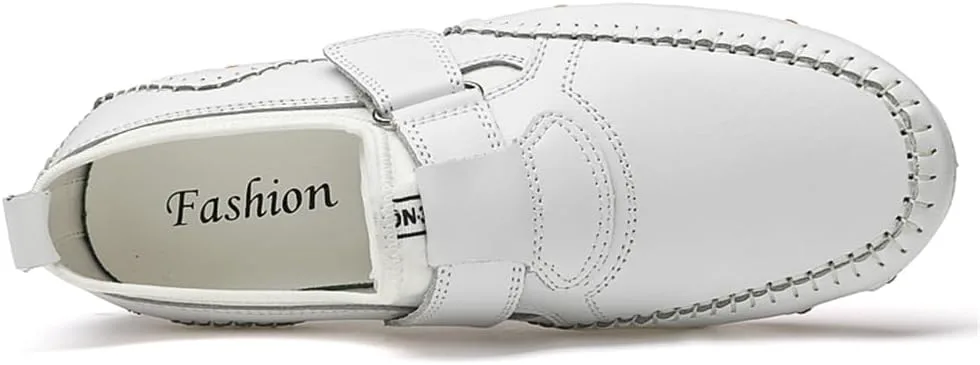 Мужские классические кожаные повседневные туфли, офисные лоферы без шнурков, мягкие и удобные обувь для вождения и прогулок Abborora, белый
Мужские классические кожаные повседневные туфли, офисные лоферы без шнурков, мягкие и удобные обувь для вождения и прогулок Abborora, белый